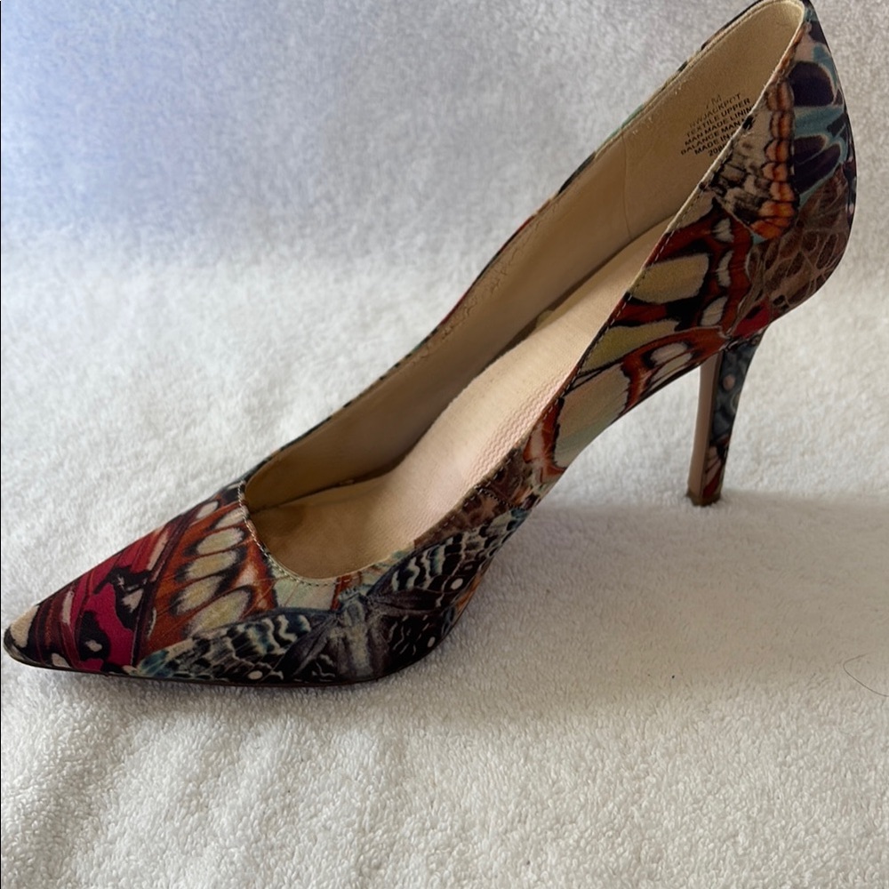 Nine West Red and Blue Stiletto Heels Bold Elegance